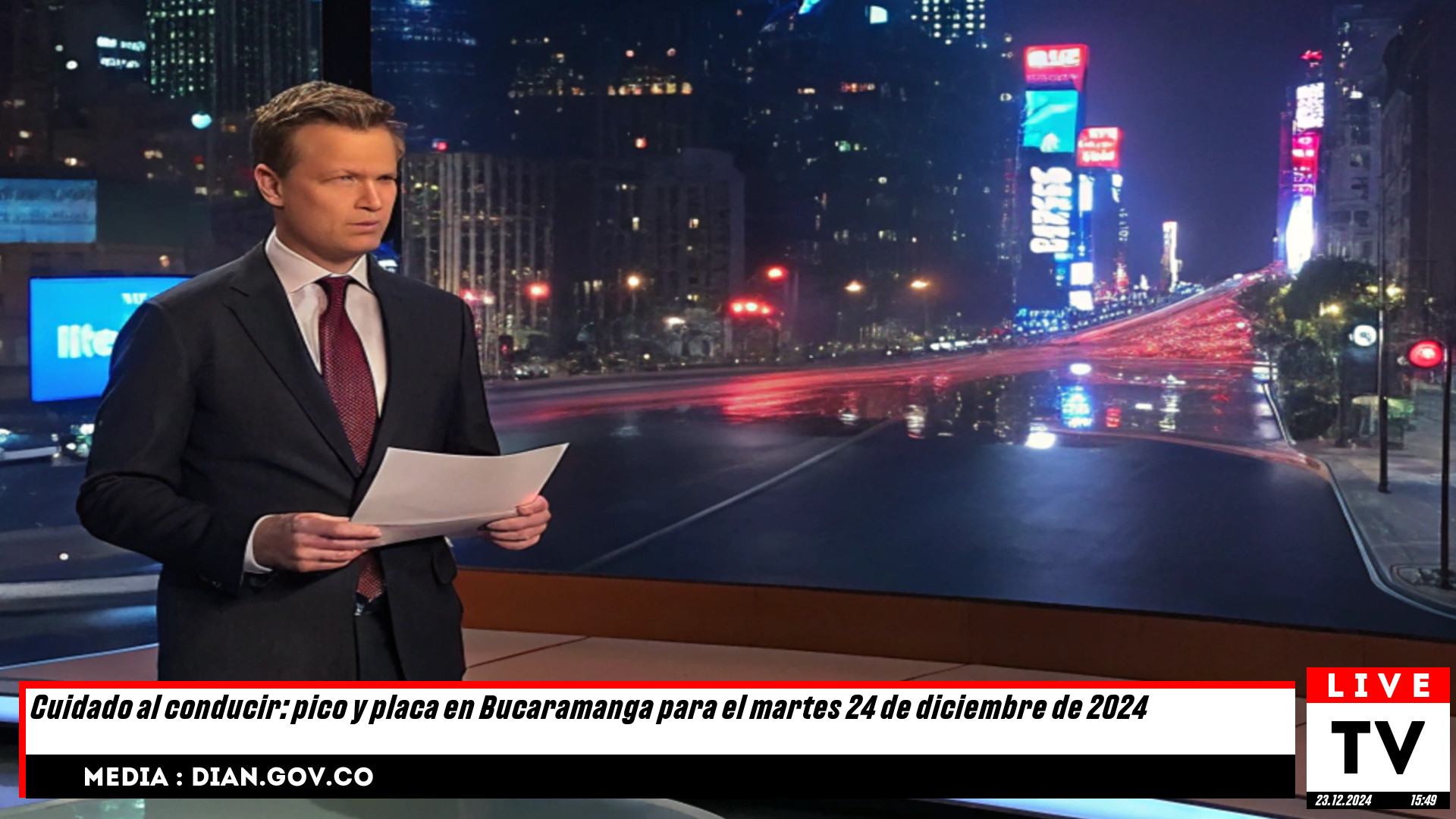 ¡Atención conductores! Restricción de pico y placa en Bucaramanga para este 24 de diciembre de 2024.