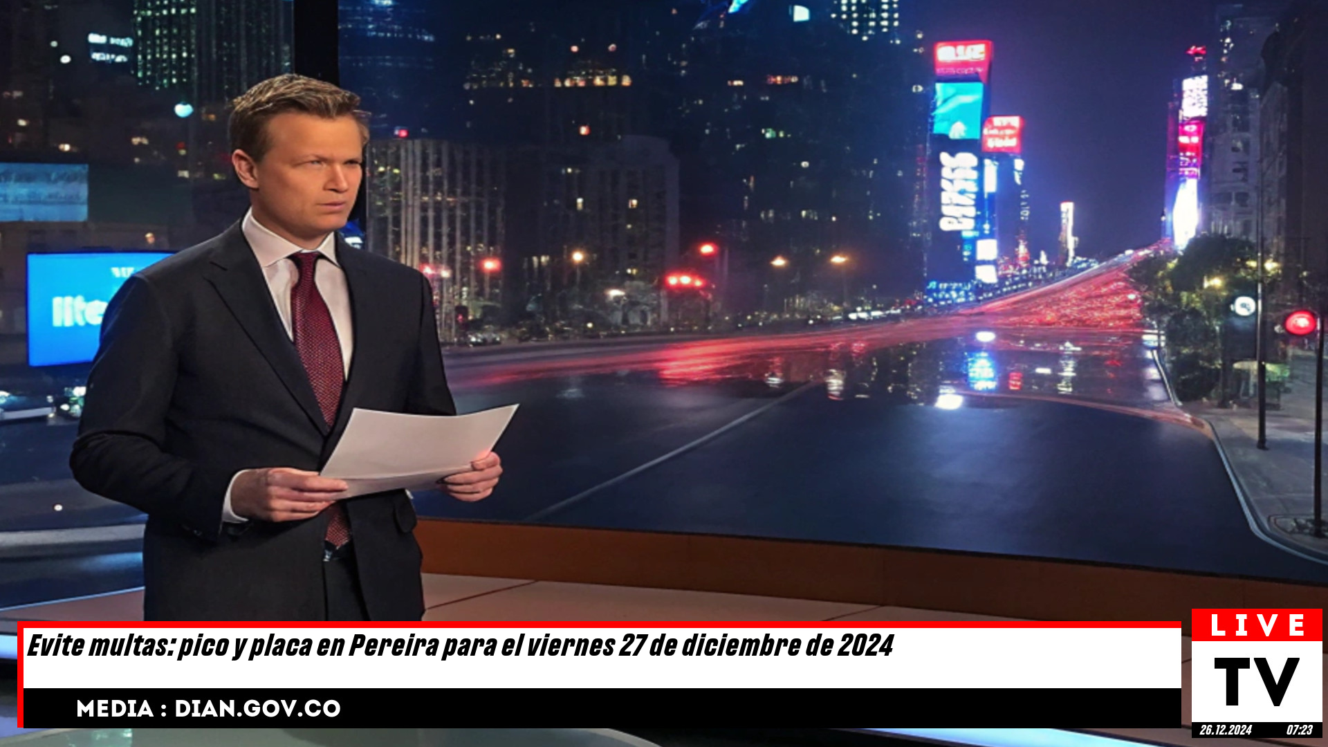 Evite multas: pico y placa en Pereira para el viernes 27 de diciembre de 2024